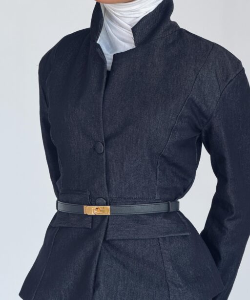 Alternative view of pearl denim